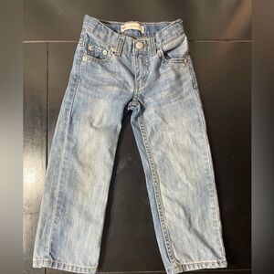 Levi's Blue Denim Jeans 3-4years 4 slim 100% cotton